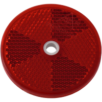 Kerek reflektor lyukkal PIROS DOBPLAST 60 mm-es reflektorlámpa