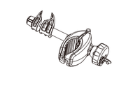 Trio/Quattro rövid konzol zárral és két kulccsal.