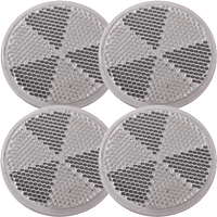 DOBPLAST 60 mm-es, öntapadós, fehér reflektorok, 4 db-os készlet