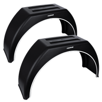 Két darabos sárvédő készlet 14-17"-os utánfutóhoz DOMAR DK3110 lapos kerékívekhez 870/260 mm