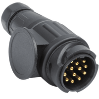 13-tűs UNITRAILER csatlakozó vonóhorog-aljzathoz