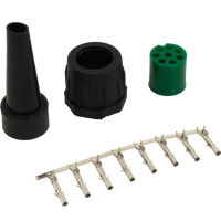 MANTES csatlakozó pótkocsi hátsó lámpákhoz bajonettzárral, 8 tűs, zöld, jobb oldali