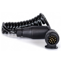 KAMAR E1384 spirális elektromos kábel 3m 12V dugó/aljzat 13PIN