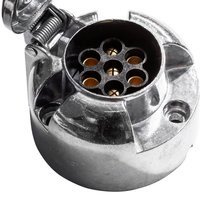 KAMAR 7 tűs aljzat vonóhoroghoz, fémből