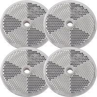 Kerek fehér reflektorok lyukakkal DOBPLAST 60mm SET 4x reflektor