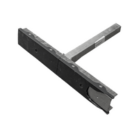 OUTLET UNITRAILER lapos oldaltámasz, hossz 59 cm, magasság 40 cm, csónakutánfutóhoz, SZÜRKE