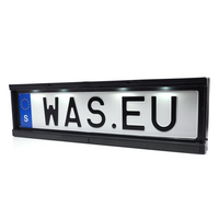 Rendszámtábla keret LED világítással WAŚ W253 2100 12/24V kábel 2m