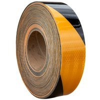 UNITRAILER öntapadós kontúrfényvisszaverő szalag, narancssárga és fekete - 1 MÉTER