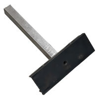 OUTLET UNITRAILER lapos oldaltámasz, 30 cm hosszú, 40 cm magas, hajóutánfutóhoz, SZÜRKE