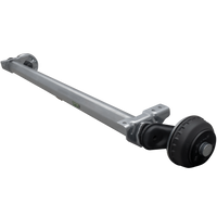 AL-KO COMPACT fékező tengely pótkocsihoz/szállítóhoz 1350kg 1650mm 2100mm 5x112
